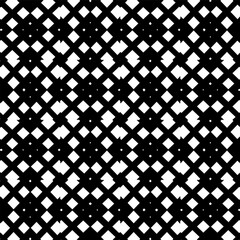 Geometric pattern in ethnic style. Seamless ornament  with  abstract shapes. Black and white wallpaper. Abstract background  with Repeating pattern for decor, textile and fabric.