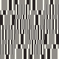 Monochrome Variegated Striped Blocks Textured Pattern