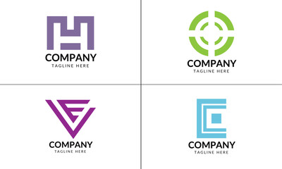 Minimal logo design for business.