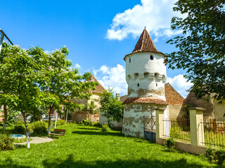 Fototapeta premium Transylvanian village Nocrich near Sibiu, Romania