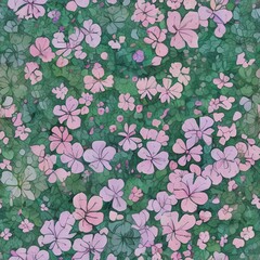 Cute flowers inspired by Japanese anime, 2k