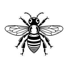 bee silhouette illustration