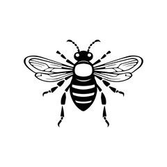 bee silhouette illustration