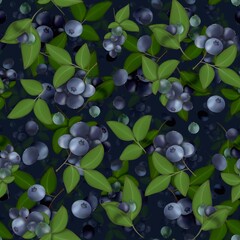 Blueberry, seamless pattern, texture of a fabric, cushion and home decor design, surface design, texture of a surface