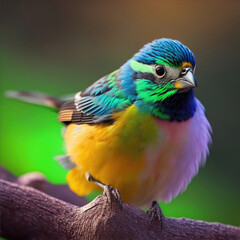 Orange Blue Bird, Generative Ai
