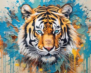 tiger form and spirit through an abstract lens