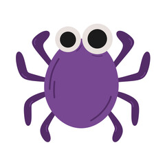 Cute spider halloween icon.