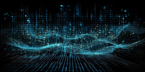 background in digital electronic circuit board or holography style. Generative AI