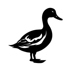 Duck silhouette illustration
