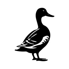 Duck silhouette illustration