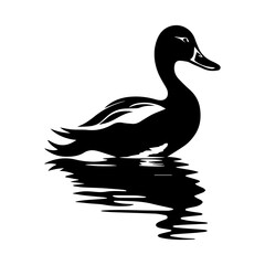 Duck silhouette illustration