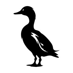 Duck silhouette illustration