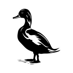 Duck silhouette illustration