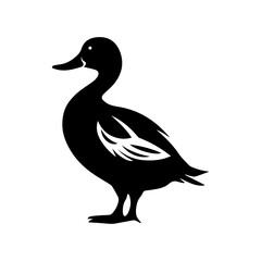 Duck silhouette illustration