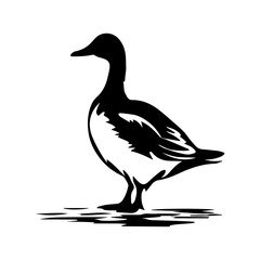 Duck silhouette illustration