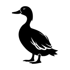 Duck silhouette illustration