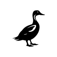 Duck silhouette illustration