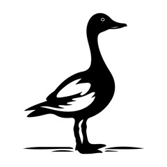 Duck silhouette illustration