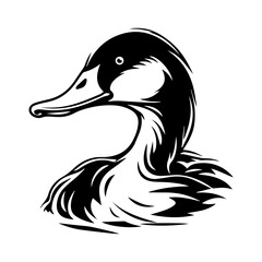 Duck silhouette illustration