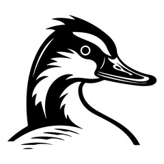 Duck silhouette illustration