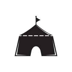 Clown character logo icon, vector illustration design template.