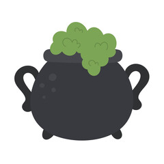 Halloween potion pot icon.
