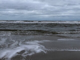 storm clouds over the sea