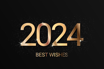 2024 - happy new year - best wishes 2024 background