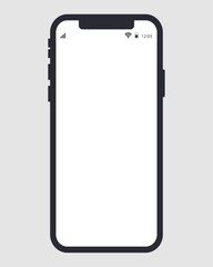 smart mobile phone vector clip art with black and white cellphone vector.