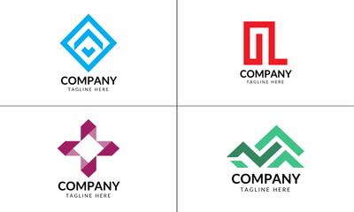 Abstract brand logo template