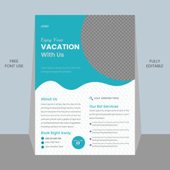 modern medical flyer design template