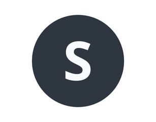 Isolated Sulfur Chemical Element in a Circle
