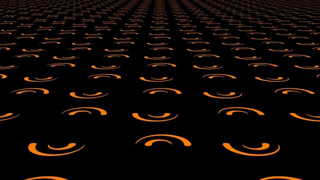 Orange Semicircle Circle Background Stock Video Effects VJ Loop Abstract Animation HD 2K 4K.mp4