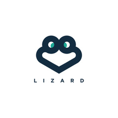 Simple lizard logo vector with modern style © Dece Std