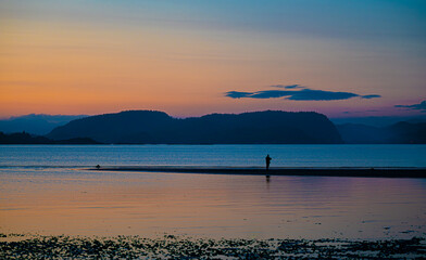 Fishing on the sandbank