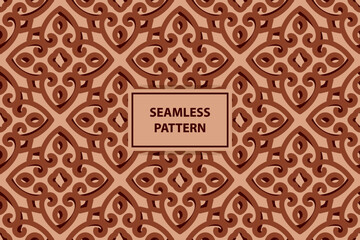 vintage seamless pattern. Abstract graphic background. Ethnic style ornament. Repeat vintage design for decor, print, textile, fabric, fashion