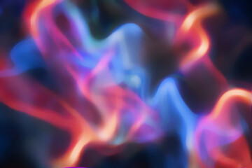 Fototapeta premium abstract background with a colored dynamic waves blurry background. Illustration suitable for wave design