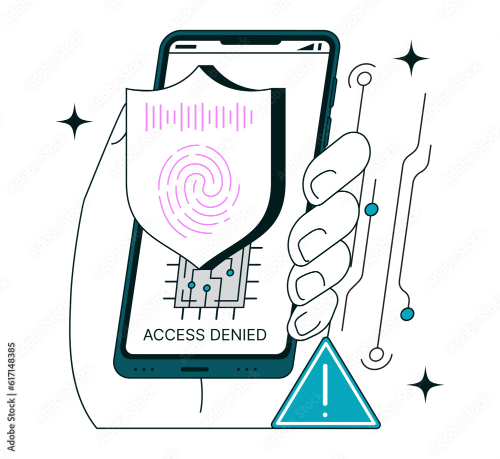 Poster access control system based on artificial intelligence. biometric