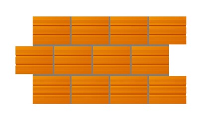 Brick used for construction of houses, walls and buildings