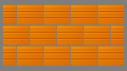 Brick used for construction of houses, walls and buildings