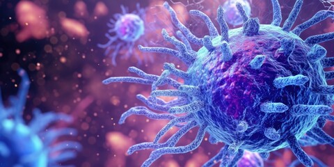 3d cancer cell Generative AI