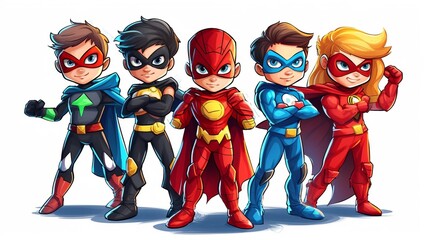 group of people in costumes