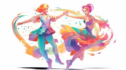 Obraz na płótnie Canvas woman dancing 