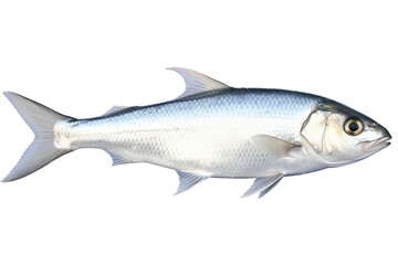 Obraz premium Silver Streak fish. Transparent background. generative AI