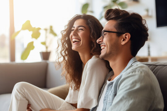 Beautiful couple spending time together ai generated