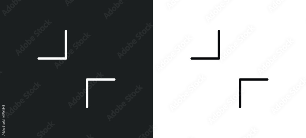 Poster minimal line icon in white and black colors. minimal flat vector icon from minimal collection for we