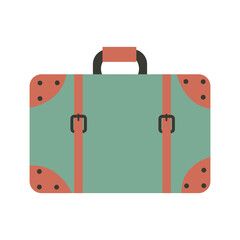 Retro Suitcase Travel Vintage Green Luggage