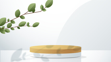 Realistic 3d cylinder pedestal podium in pastel colorful abstract rooms. Stage showcase, Product display. Vector rendering geometric forms. Minimal wall scene.