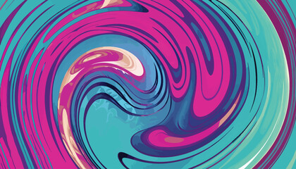 Creative and Colorful wave abstract swirls background
