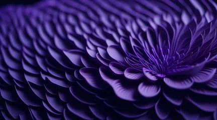 Foto op Canvas beautiful purple petals, decorative purple flowers, purple flower wallpaper, awesome purple flower, futuristic art style, amazing purple flower decoration, by generative ai © Eric